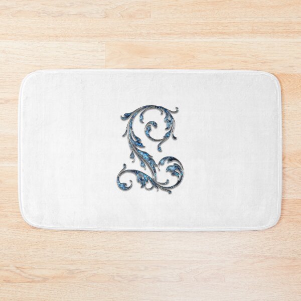 Item preview, Monogram - Blue Floral - L designed and sold by LaughingGryphon.