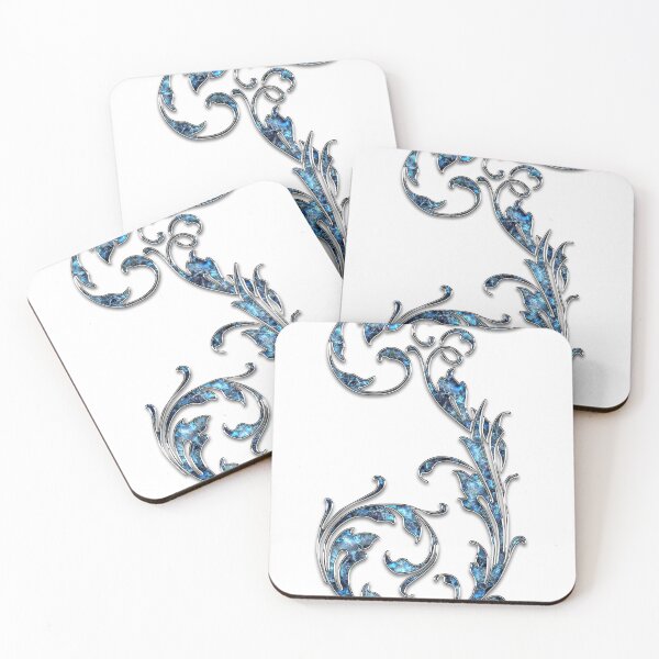 Item preview, Monogram - Blue Floral - J designed and sold by LaughingGryphon.