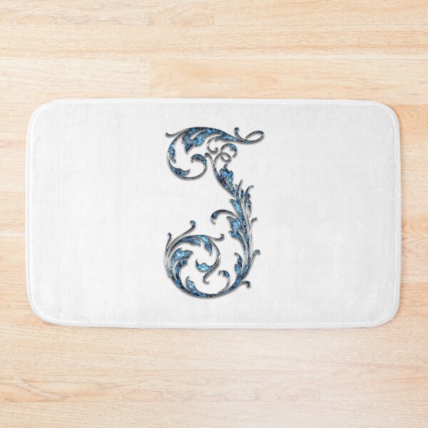 Item preview, Monogram - Blue Floral - J designed and sold by LaughingGryphon.