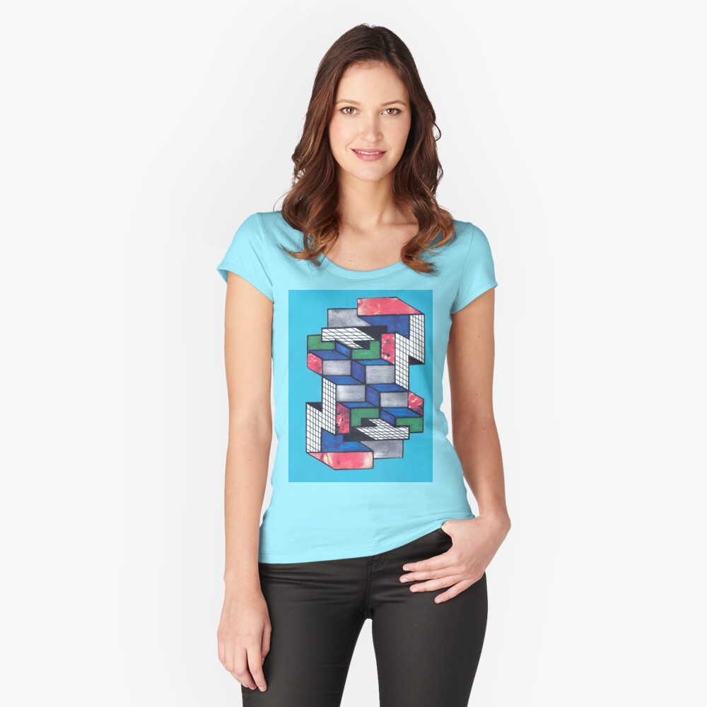 Item preview, Fitted Scoop T-Shirt designed and sold by DAVIDLIBERTY.