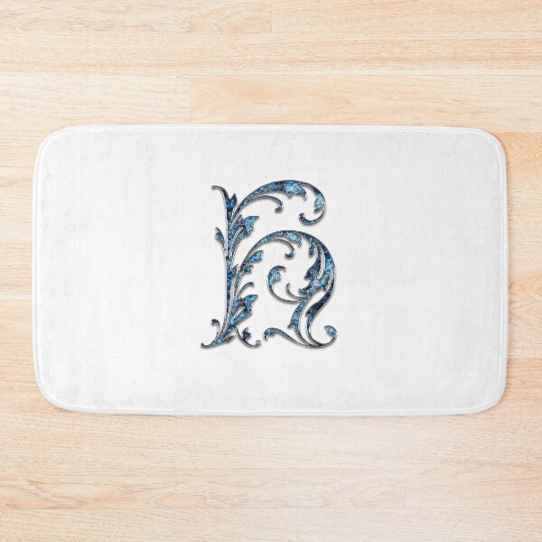 Item preview, Monogram - Blue Floral - H designed and sold by LaughingGryphon.