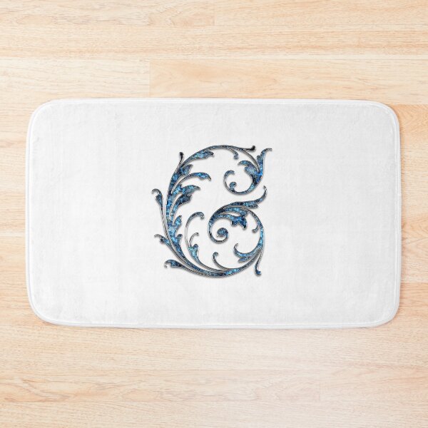 Item preview, Monogram - Blue Floral - G designed and sold by LaughingGryphon.