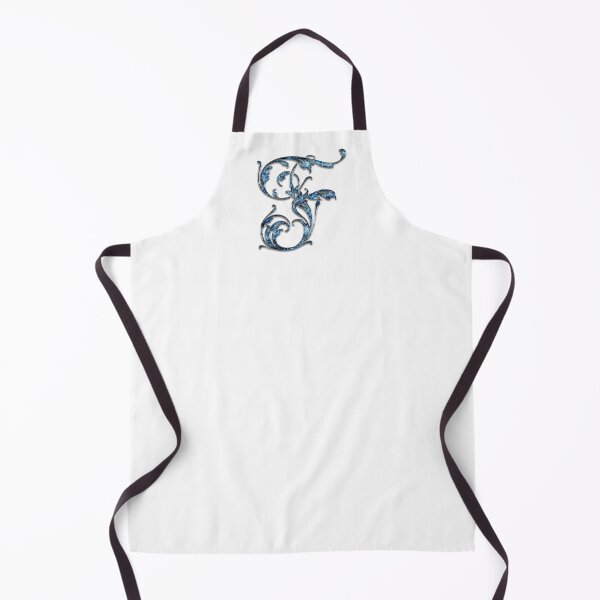 Item preview, Monogram - Blue Floral - F designed and sold by LaughingGryphon.