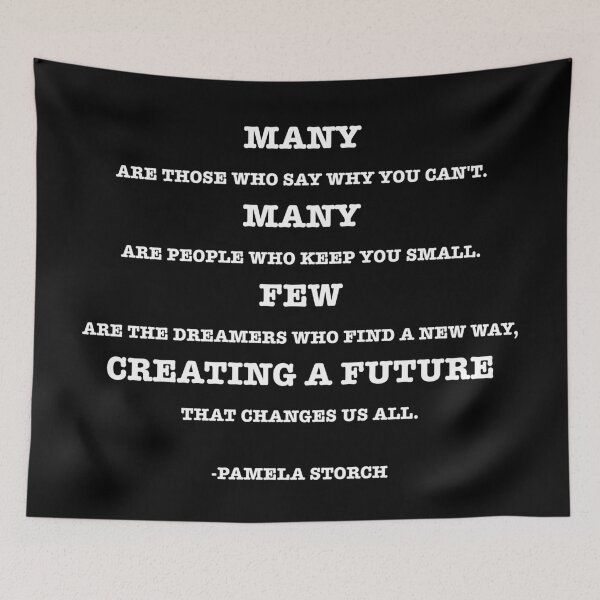 Item preview, Few Are the Dreamers Quote Black Edition designed and sold by Pamela Storch.