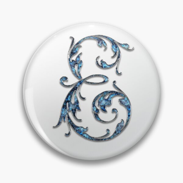 Item preview, Monogram - Blue Floral - E designed and sold by LaughingGryphon.