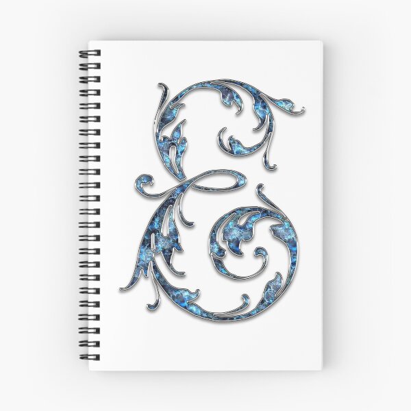 Item preview, Monogram - Blue Floral - E designed and sold by LaughingGryphon.