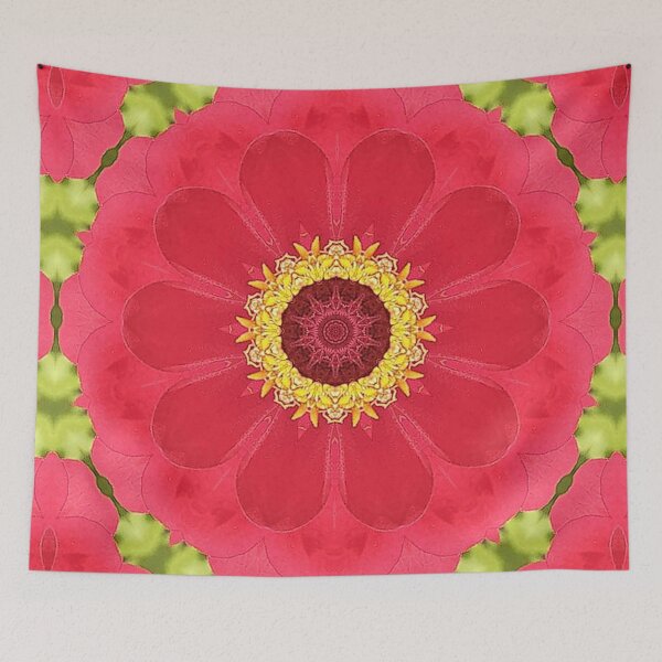 Item preview, Kaleidoscopic Zinnia designed and sold by RainbowStudios.