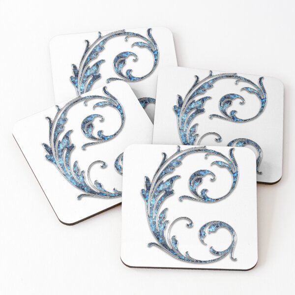 Item preview, Monogram - Blue Floral - C designed and sold by LaughingGryphon.