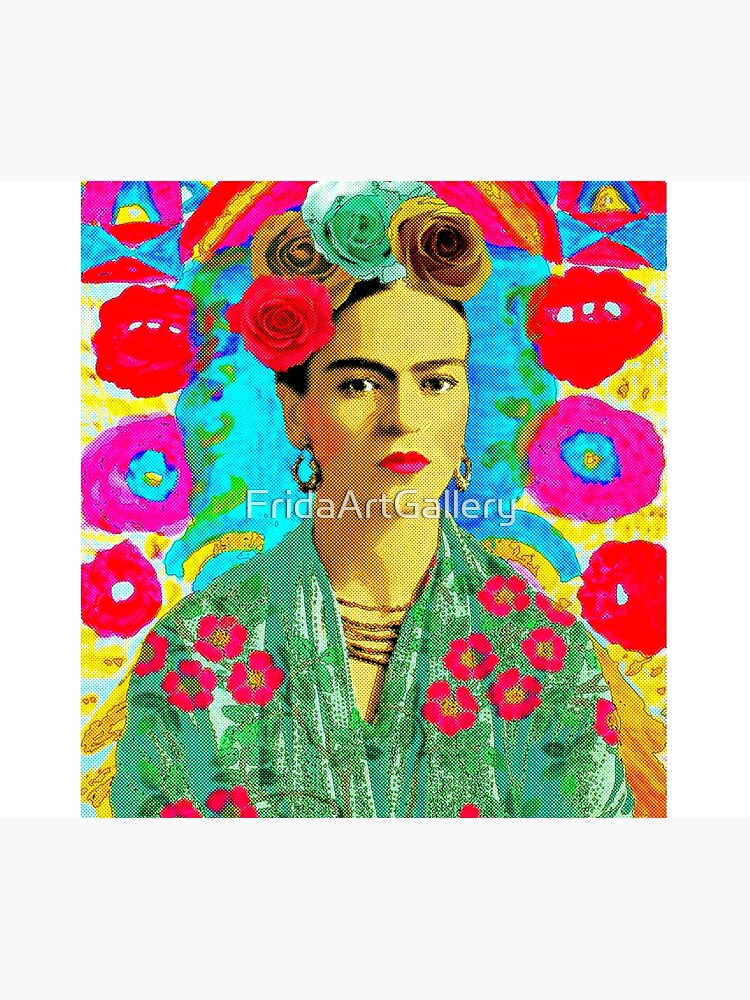 Frida Kahlo Colorful Floral Shower Curtain for Sale by FridaArtGallery