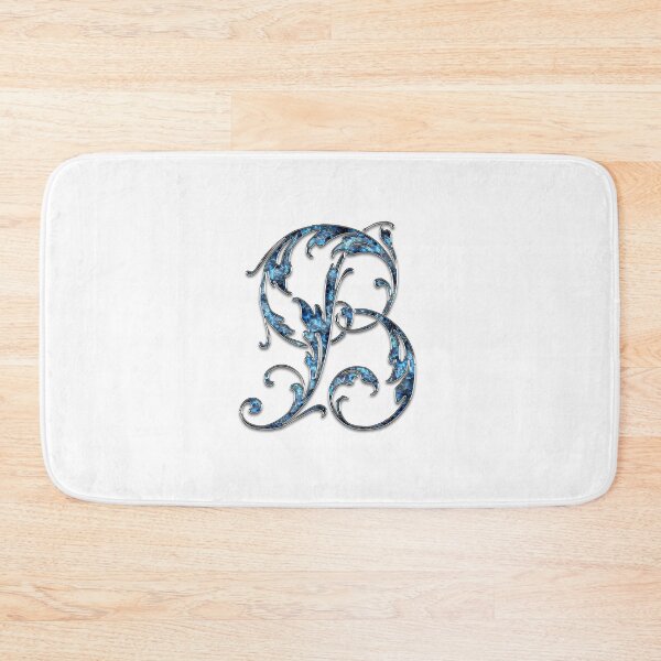 Item preview, Monogram - Blue Floral - B designed and sold by LaughingGryphon.