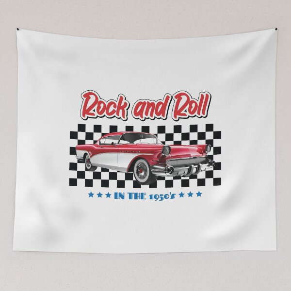 Item preview, Rock and Roll 1950s Classic Red Car designed and sold by EstelleStar.