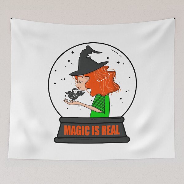 Item preview, Magic is Real, Halloween Witch, Crystal Ball designed and sold by Gsallicat.