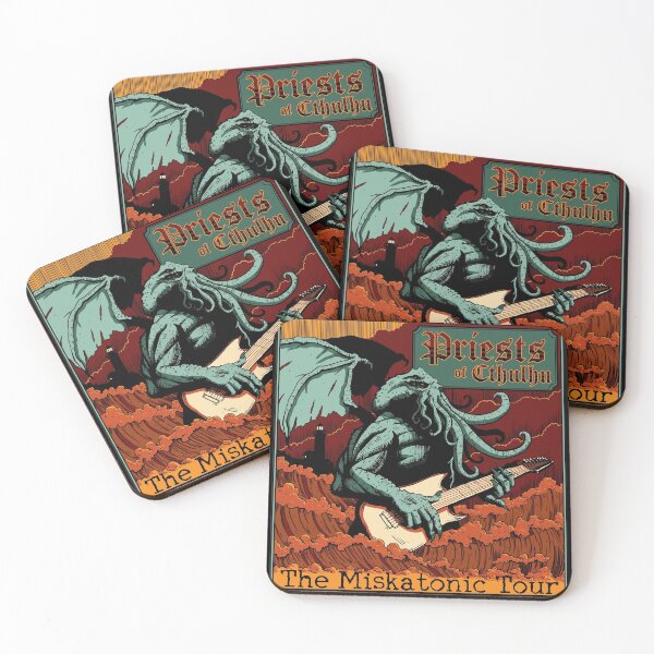 Item preview, Cthulhu Miskatonic Rock Metal Music Tour Cosmic Horror Warm Colors designed and sold by Jason Roll.