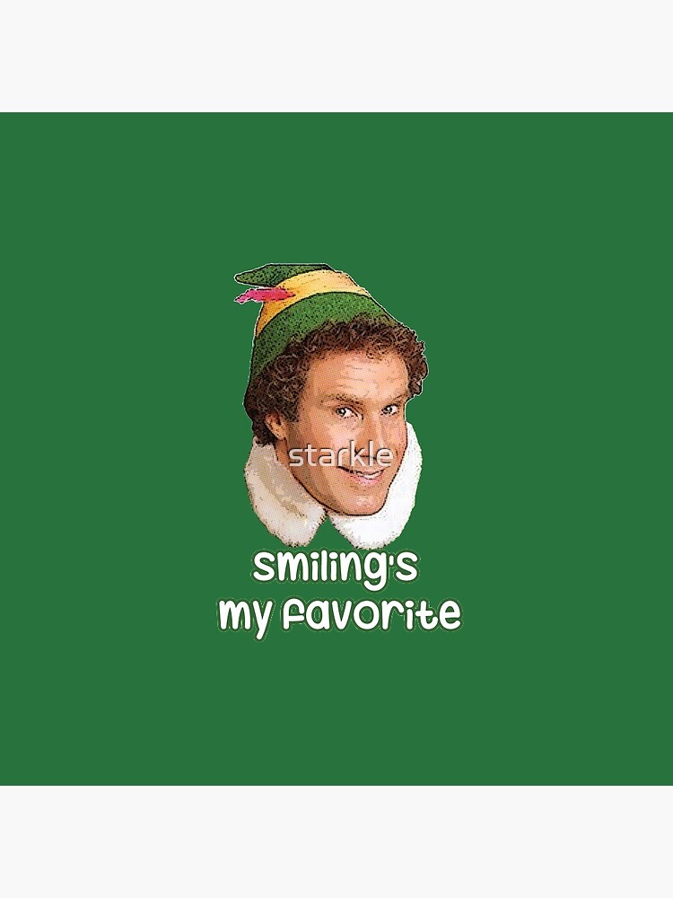 Smiling's my favorite Buddy The Elf Movie Will Ferrell Pin sold by ...