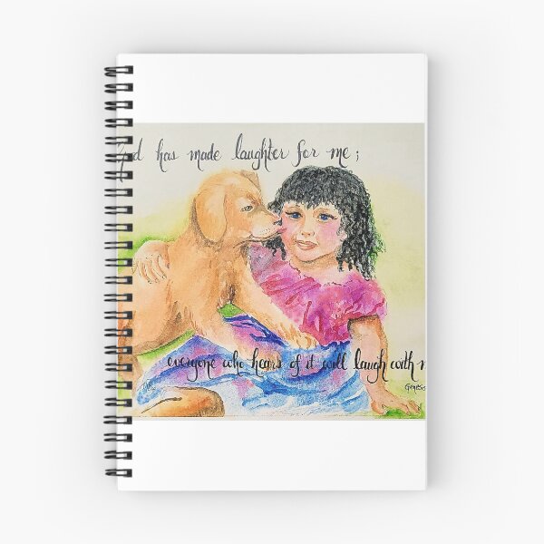 Item preview, Genesis 21:6. Girl with puppy  designed and sold by MymzyRedHatter.