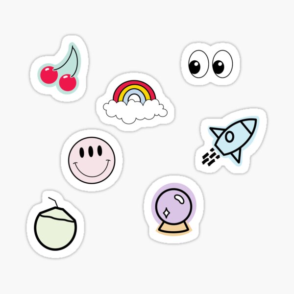 Glossier Aesthetic Sticker Pack Sticker