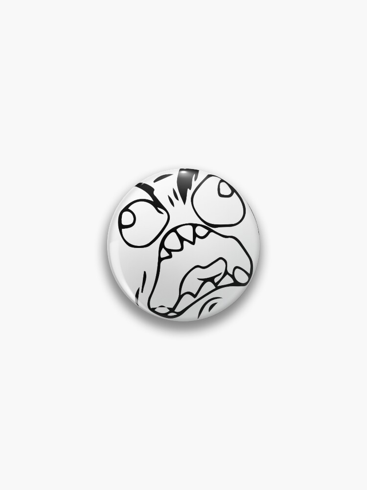 Troll face meme angry mad reaction face Sticker for Sale by IloveMonsters