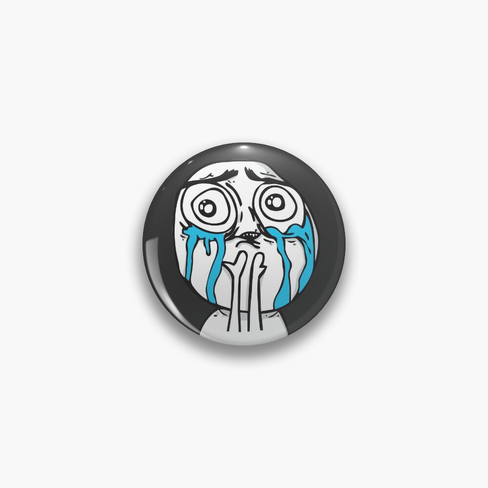 Troll Face Cuteness Overload crying emo tears Internet memes reaction face  HD HIGH QUALITY ONLINE STORE | Photographic Print