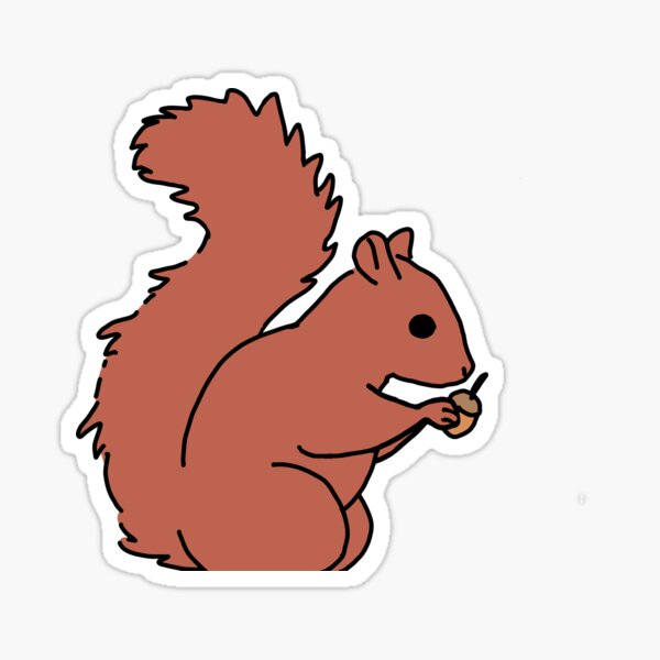 Kawaii Squirrels Stickers Redbubble - squirrels farm world roblox