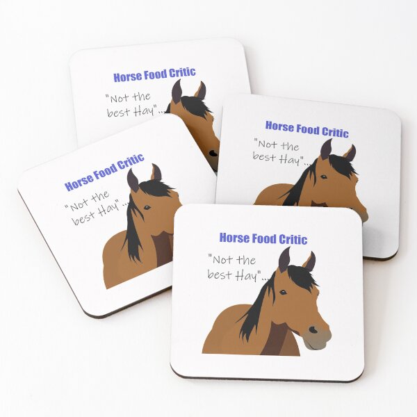 Item preview, Horse Food Critic designed and sold by PillowPuns.