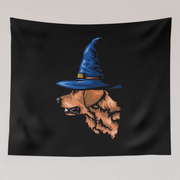Item preview, Golden Retriever Witch designed and sold by IPRINT Clothing.