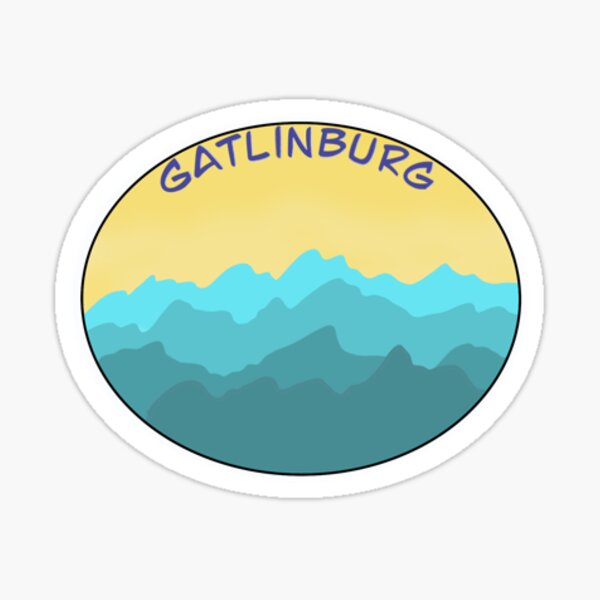 Gatlinburg blue mountains Sticker