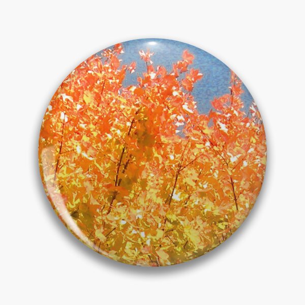 Item preview, fall leaves blue sky designed and sold by ParkhouseDesign.