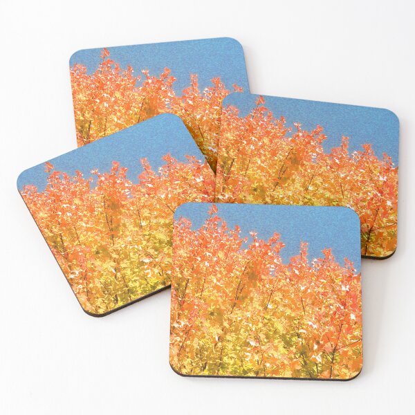 Item preview, fall leaves blue sky designed and sold by ParkhouseDesign.