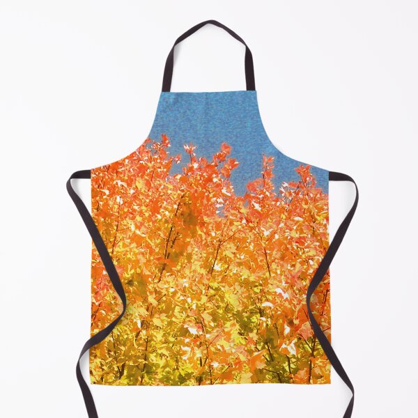 Item preview, fall leaves blue sky designed and sold by ParkhouseDesign.