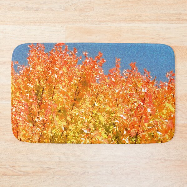 Item preview, fall leaves blue sky designed and sold by ParkhouseDesign.