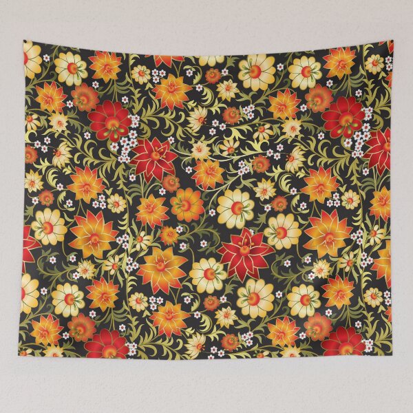 Item preview, Fall Colors Floral With Gold Highlights designed and sold by Jennifer Church.