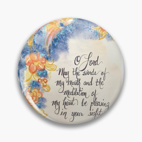 Item preview, Psalm 19:14 Floral navy design designed and sold by MymzyRedHatter.