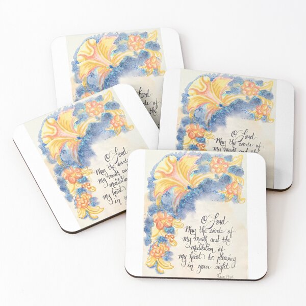 Item preview, Psalm 19:14 Floral navy design designed and sold by MymzyRedHatter.