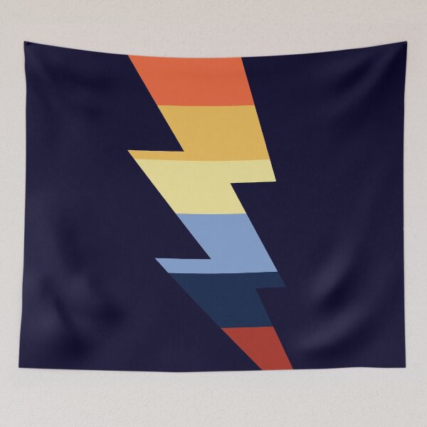 Item preview, Copia de Rainbow Lightning Bolt (bg oscuro) designed and sold by jenniferLoree.