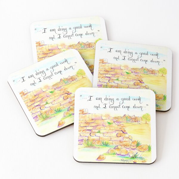 Item preview, Nehemiah 6:3 Stone Wall Falling designed and sold by MymzyRedHatter.
