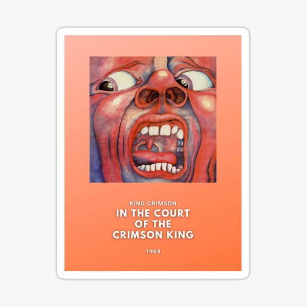 King Crimson Stickers Redbubble - roblox court of the crimson king