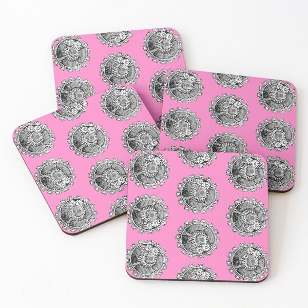 Item preview, Vintage Old Gear Print (Bubblegum Pink) designed and sold by TheEditrix.