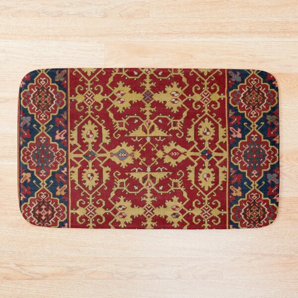 Item preview, Vintage Turkish Carpet with the Lotto Pattern 1600-1650 designed and sold by Douglas E. Welch Design and Photography.