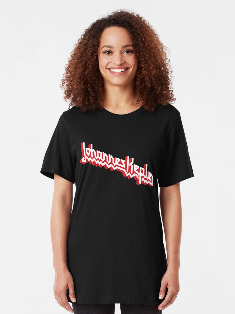 Alternate view of Johannes Kepler / Judas Priest (Monsters of Grok) Slim Fit T-Shirt