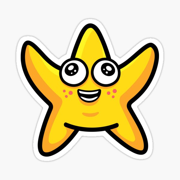 Happy Starfish Sticker