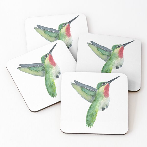 Item preview, Ruby-Throated Hummingbird designed and sold by HappyBeeAnnie.