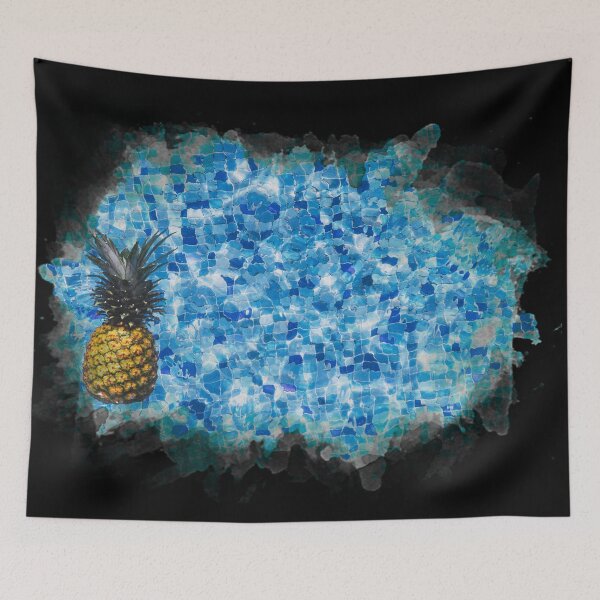 Item preview, Tropical Pool Scene. Pineapple. Beautiful. designed and sold by shirtdan.