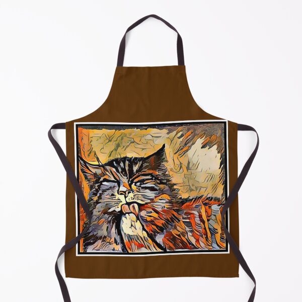Item preview, Cat Washing Brown designed and sold by PaniaBrown.