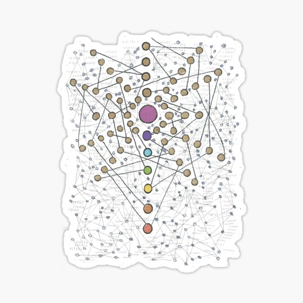 Chakra Web Rainbow Sticker