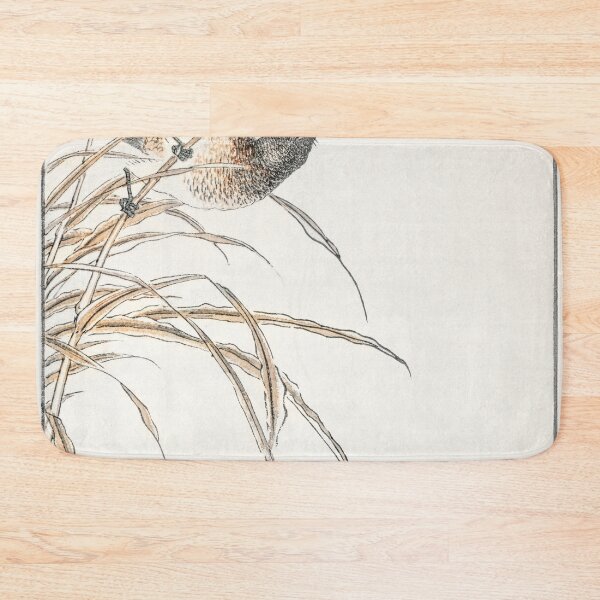 Item preview, japanese grey bunting and rise plant illustration 42476323105 designed and sold by Bird-Lore.