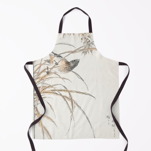 Item preview, japanese grey bunting and rise plant illustration 42476323105 designed and sold by Bird-Lore.