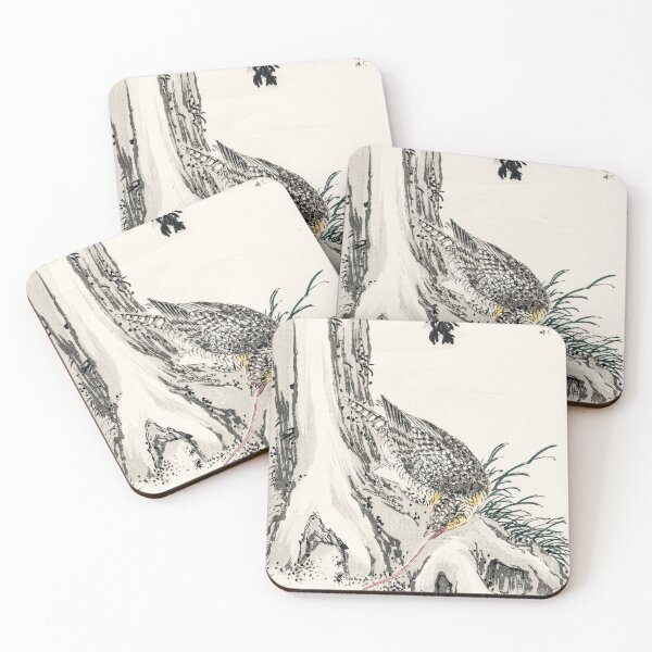 Item preview, japanese great tit and japanese cypress illustration 42476318475 designed and sold by Bird-Lore.