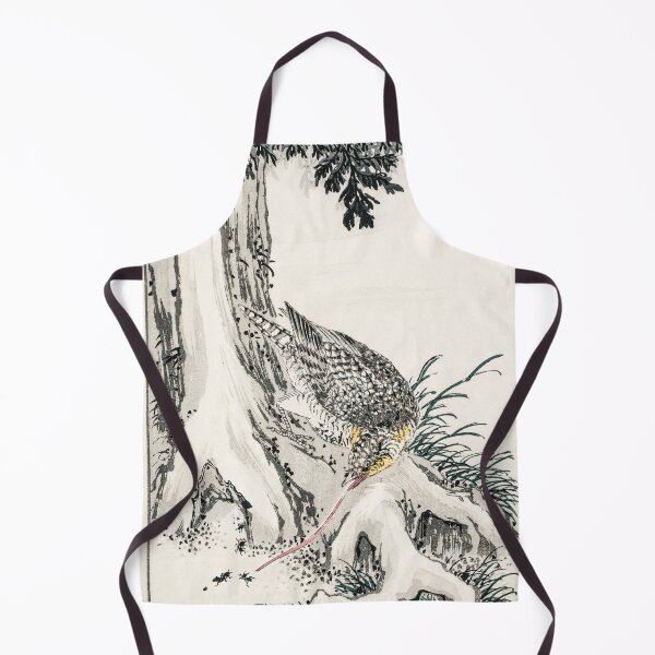 Item preview, japanese great tit and japanese cypress illustration 42476318475 designed and sold by Bird-Lore.