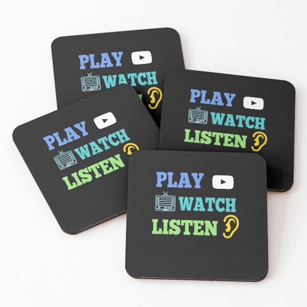 Artikelvorschau, Play Watch Listen entworfen und verkauft von MelfDesings.