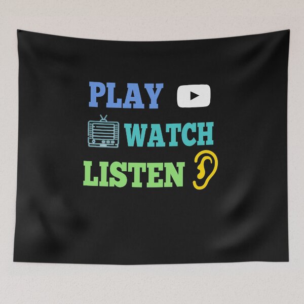 Artikelvorschau, Play Watch Listen entworfen und verkauft von MelfDesings.